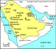 Plan du Royaume d’Arabie Saoudite Click to view high resolution version