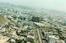 Vue aérienne de La Mecque Click to view high resolution version