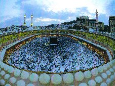 Panoramic view of Haram in Makkah